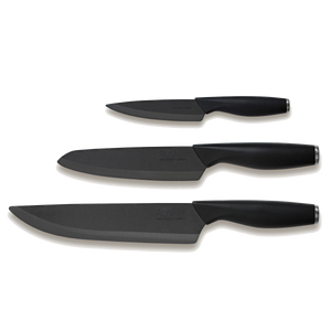 De keramische messenset 